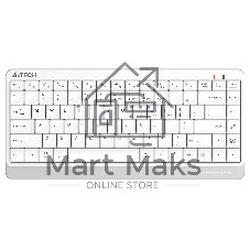 Клавиатура беспроводная A4Tech Fstyler FBK11 USB, Bluetooth/Радиоканал, белый/серый