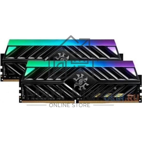 Оперативная память XPG Spectrix D41 RGB, 16GB (2x8GB), DDR4, 3600MHz, CL18, DIMM, с радиаторами, серый, RGB