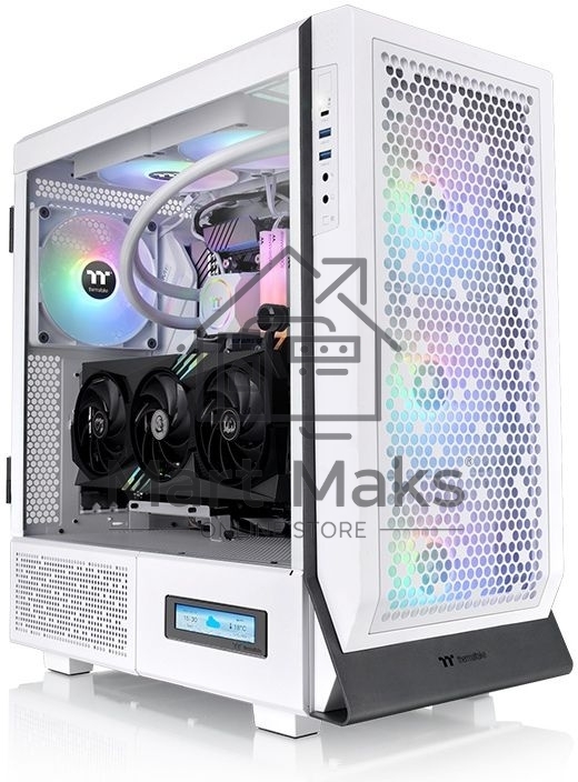 Компьютерный корпус Thermaltake Ceres 500 TG ARGB белый без БП ATX 4x140mm 2xUSB3.0 1xUSB3.1 audio bott PSU