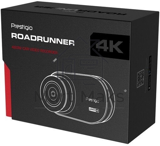 Видеорегистратор Prestigio RoadRunner 480W, 3.0'' IPS (854x480) touch screen display, UHD 4K 3840x2160@30fps, Mstar SSC8629Q, 8 MP CMOS Sony Starvis IMX415 image sensor, 8 MP camera, 140° Viewing Angle, Wi-Fi, USB Type-C, Supercapacitor, Night Vision, Mot