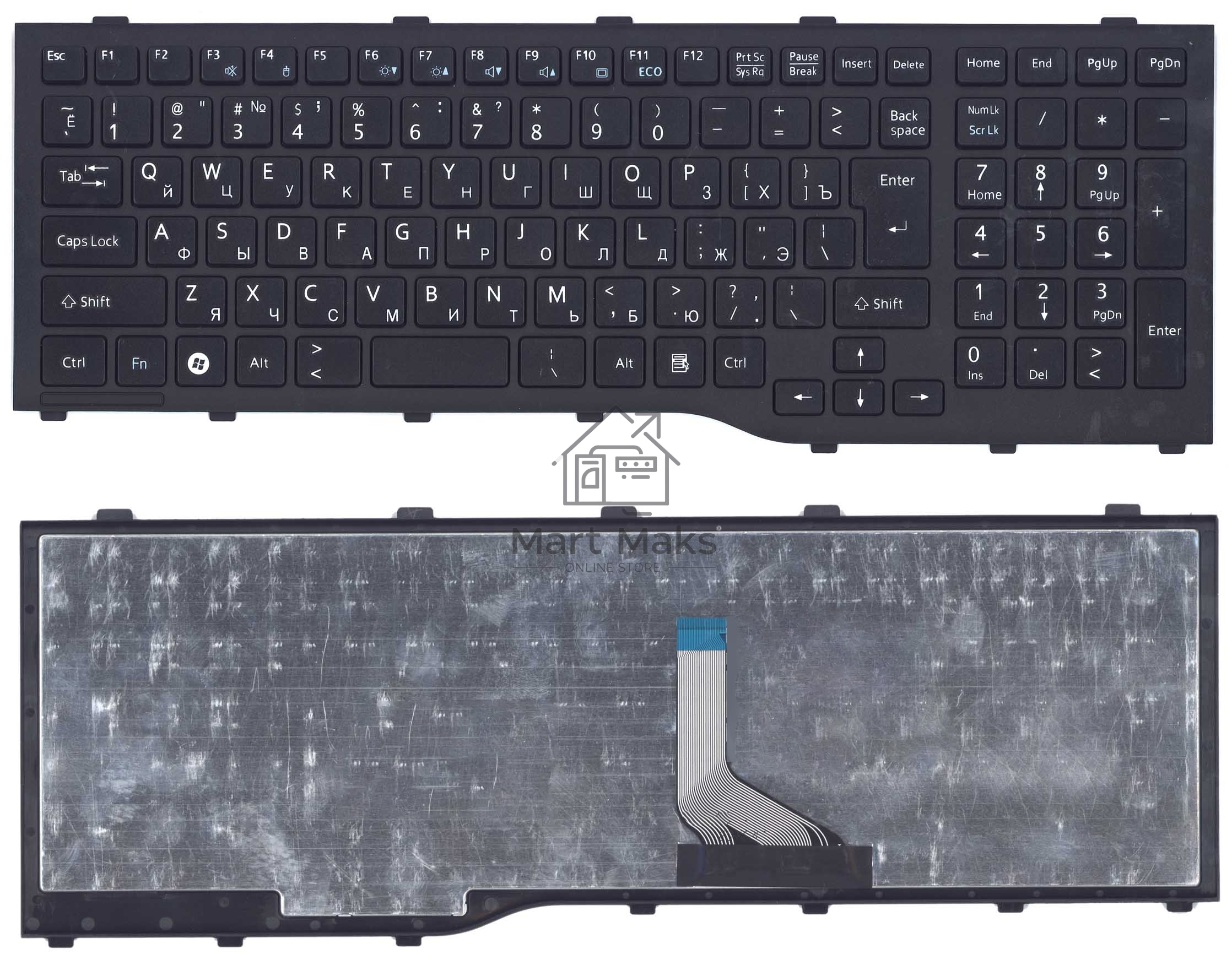 Клавиатура для ноутбука Fujitsu Lifebook AH532 NH532 черная