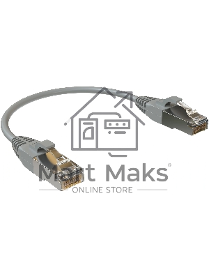 Патч-корд Sysmatrix PC 4545.5ES26.015LSZHGY F/UTP RJ-45 вил.-вилка RJ-45 кат.5E 0.15м серый LSZH