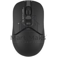 Мышь беспроводная A4Tech Fstyler FB12 черный, 1200 dpi, радиоканал, Bluetooth, USB, кнопки - 3