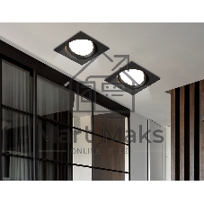 Светильник Ambrella light TN52233 BK черный IP20 GX53 110*110*44