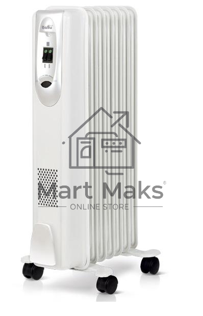 Масляный обогреватель Ballu Comfort BOH/CM-07WDN (7 секций) белый, 1500 Вт, 20 м2, термостат