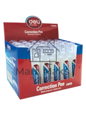 Ручка корректор Deli E39292 шариковый белый 10мл