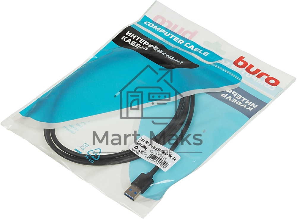 Кабель Buro BHP USB-TPC-1.8 USB 3.0 A(m) USB Type-C (m) 1.8м черный