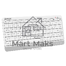 Клавиатура беспроводная A4Tech Fstyler FBK11 USB, Bluetooth/Радиоканал, белый/серый