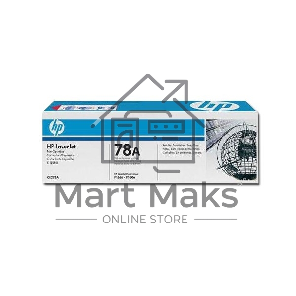 Картридж лазерный HP CE278A черный LJ P1566/P1606 (2100стр.)