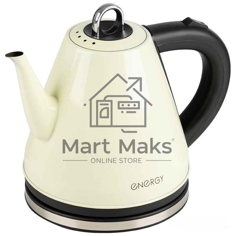 Чайник электрический Energy E-263 1,2л, нержавейка, бежевый (12)