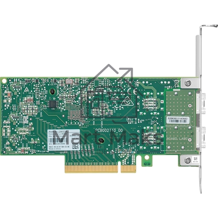 Сетевая карта ConnectX-4 Lx EN network interface card, 25GbE dual-port SFP28, PCIe3.0 x8, tall bracket, SR-IOV, TCP/UDP, MPLS, VxLAN, NVGRE, GENEVE, iSER, NFS RDMA, SMB Direct, ROHS R6