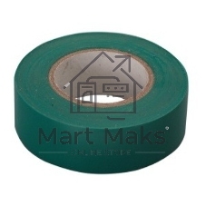 Изолента Сибртех ПВХ, 15 мм х 10 м, зеленая