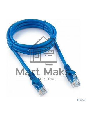 Патч-корд UTP Cablexpert кат.5e, 1.5м, литой, многожильный (синий)
