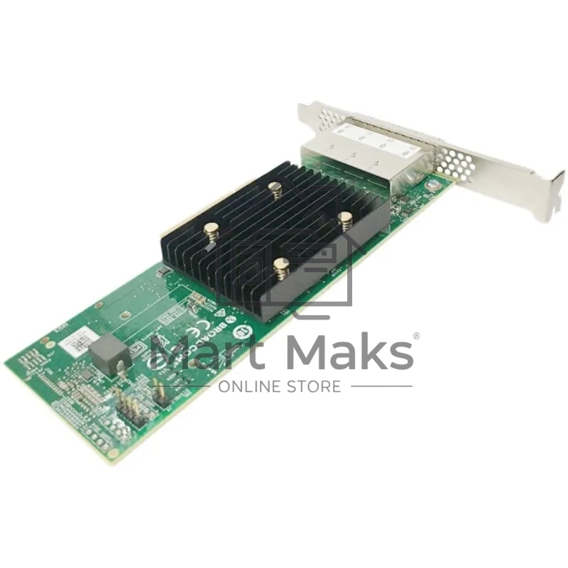Адаптер SAS 9500-16e SGL (05-50075-00) PCIe Gen4 x8 LP, Tri-Mode SAS/SATA/NVMe 12G HBA, 16port(4*ext SFF8644), 3816 IOC