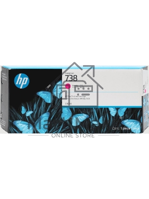 Картридж струйный HP 738 300-ml Magenta DesignJet Ink Cartridge