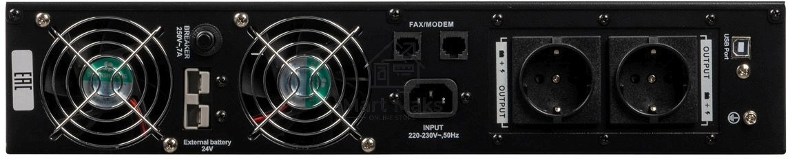 Источник бесперебойного питания Бастион RAPAN-UPS 3000-RACK-IN-4X9 Line-interactive, 3000ВА/2100Вт, USB, 2х EURO, АКБ 4x 9Ah, подкл АКБ блоков (8938)