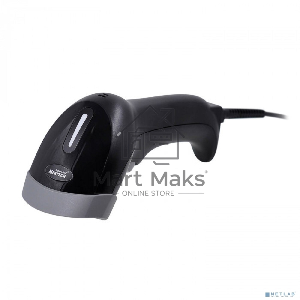 Сканер штрих-кода ручной Mertech 1300GS 2m (4895) 2D имидж, проводной, 100 скан/сек, USB, черный