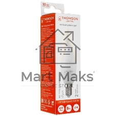 Лампа cветодиодная LED Thomson TH-B2098 E27, груша, 5Вт, 4000К, белый нейтральный, 1 шт.