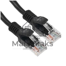 Патч-корд UTP Cablexpert PP12-7.5M/B cat.5e, 7.5м, литой, многожильный, черный