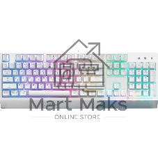 Клавиатура проводная MSI Vigor GK30 белый USB Multimedia for gamer LED (подставка для запястий)