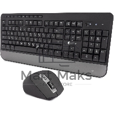 Комплект клавиатура+мышь Oklick S290W беспроводной, USB, 1600 DPI, чёрный