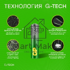 Батарея GP Super Alkaline G-Tech 24А AAA NiMH 1000mAh (8шт)