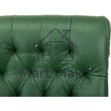 Кресло Бюрократ T-9928WALNUT-CF зеленый, кожа