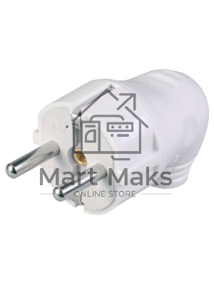 Вилка Iek EVP11-16-01-K01 ВПу11-01-Ст разборная угловая с з/к 16А белая