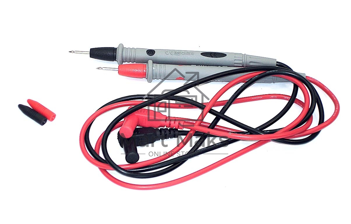 Щупы для тестера LEK-B01 никилерованный наконечник, кабель 100 см oem