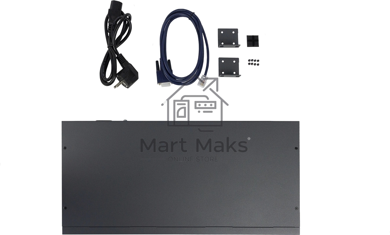 Коммутатор ORIGO Managed L3 Switch 24x1000Base-T PoE, 4x10GBase-X SFP+, PoE Budget 370W, RJ45 Console, 19