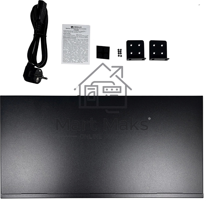 Коммутатор Origo OS2228P/370W OS2228P/370W/B1A (L2) 26x1Гбит/с 2SFP 24PoE+ 370W неуправляемый