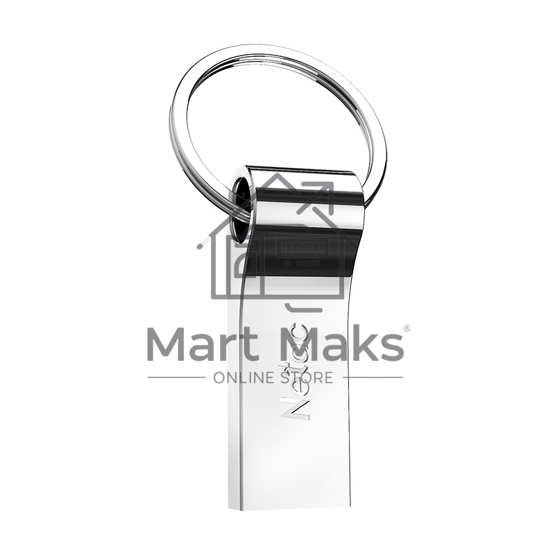 Флеш диск Netac U275 4Gb <NT03U275N-004G-20SL>, USB2.0, с кольцом, металлическая