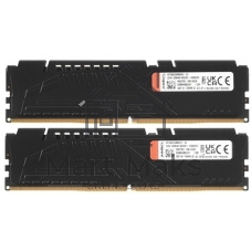 Оперативная память Kingston Fury Beast, DDR5, 32GB (2x16GB), 5600MHz, CL36, DIMM, с радиаторами, черный