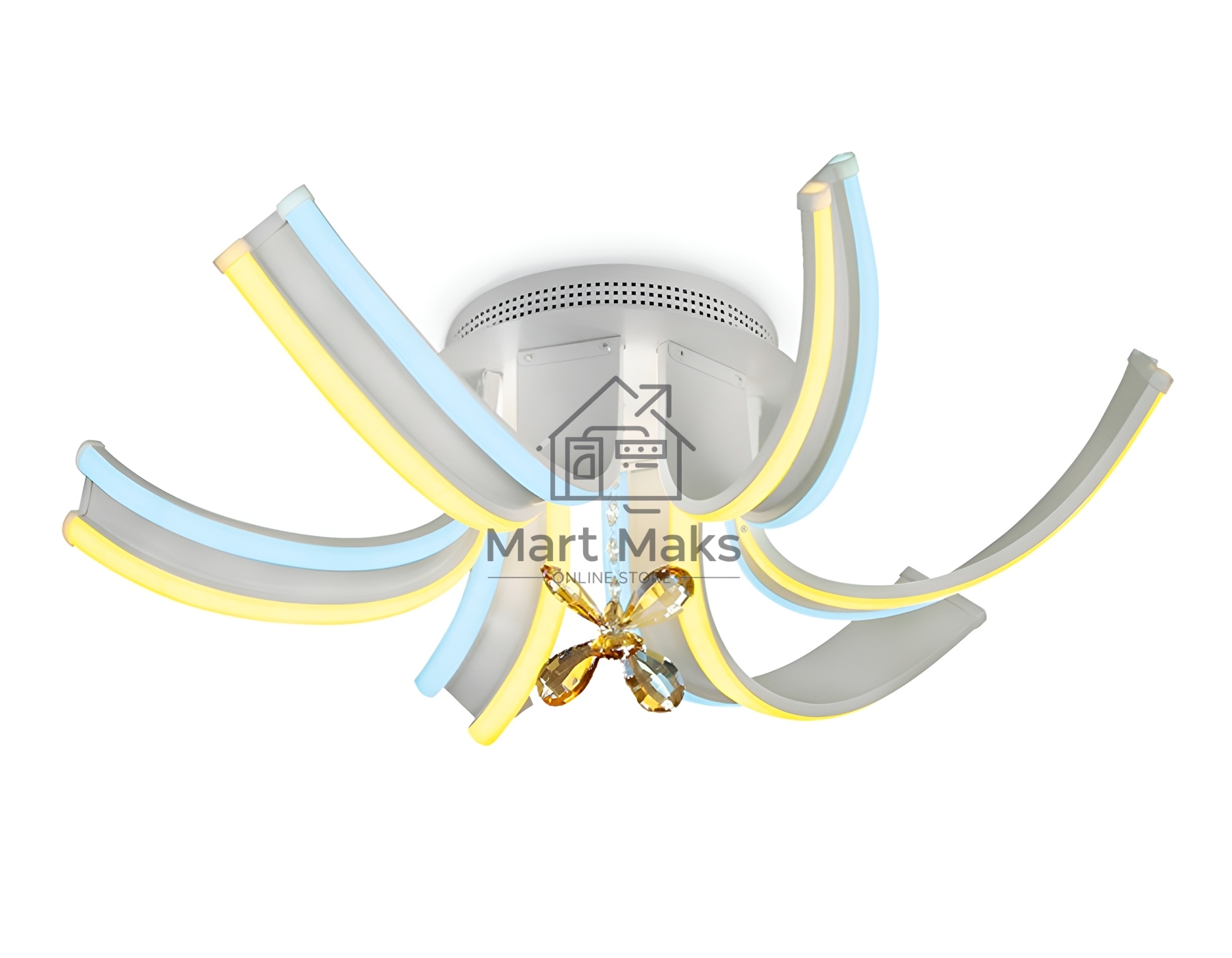 Светильник Ambrella light FL146/6 WH белый 84W 3000K/6400K 620*620*170 (ПДУ РАДИО 2.4)