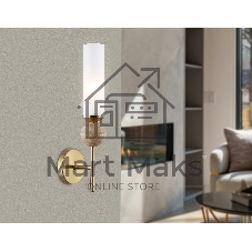 Настенный светильник Ambrella light LH53254 BS/FR латунь/белый матовый E14 max 40W 110*100*400