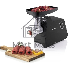 Мясорубка электрическая Gorenje MG1701SB черный, 1700 Вт, 2.3 кг/мин, реверс, защита от перегрузки, насадки - 5