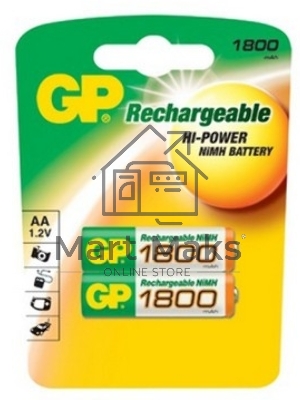 Аккумулятор GP 180AAHC AA NiMH 1800mAh (2шт) Аккумулятор GP 180AAHC AA NiMH 1800mAh (2шт)