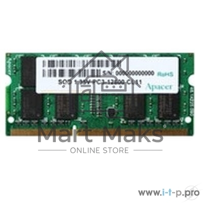 Оперативная память Apacer, DDR3L, 4GB (1x4GB), 1600MHz, CL11, SO-DIMM