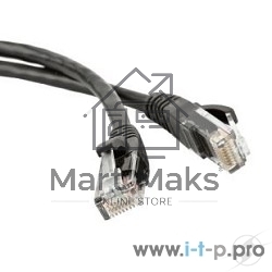 Патч-корд Hyperline F/UTP, экранированный, Cat.5е, LSZH, 5 м, черный PC-LPM-STP-RJ45-RJ45-C5e-5M-LSZH-BK