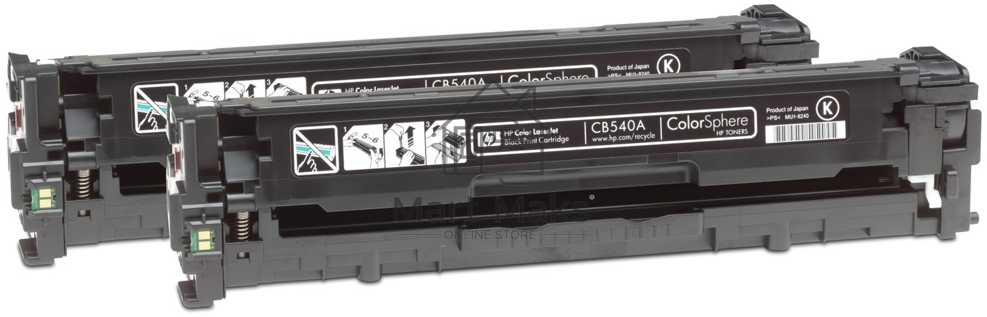 Картридж лазерный HP CB540AD черный двойная упаковка для CLJ CP1215/CP1515/CP1518 2 х 2200стр.