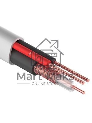 Кабель КВК-В-2+2x0,75 мм² (Cu/Cu) белый (бухта 200 м) Rexant