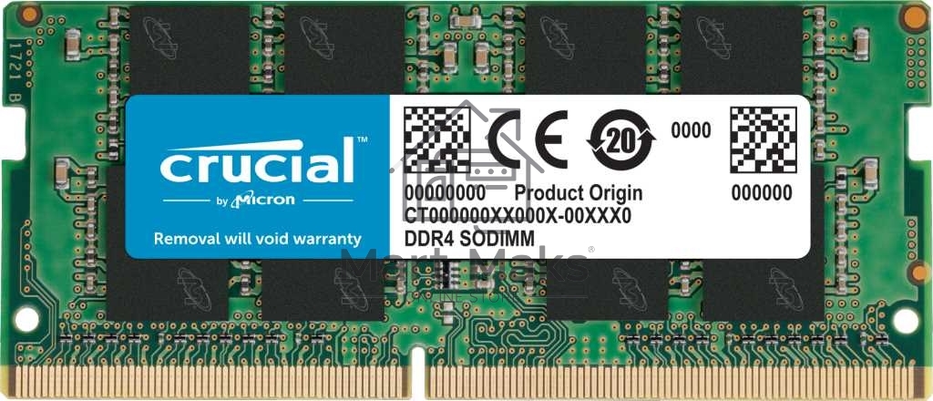 Оперативная память Crucial, DDR4, 8GB (1x8GB), 3200MHz, CL22 SO-DIMM