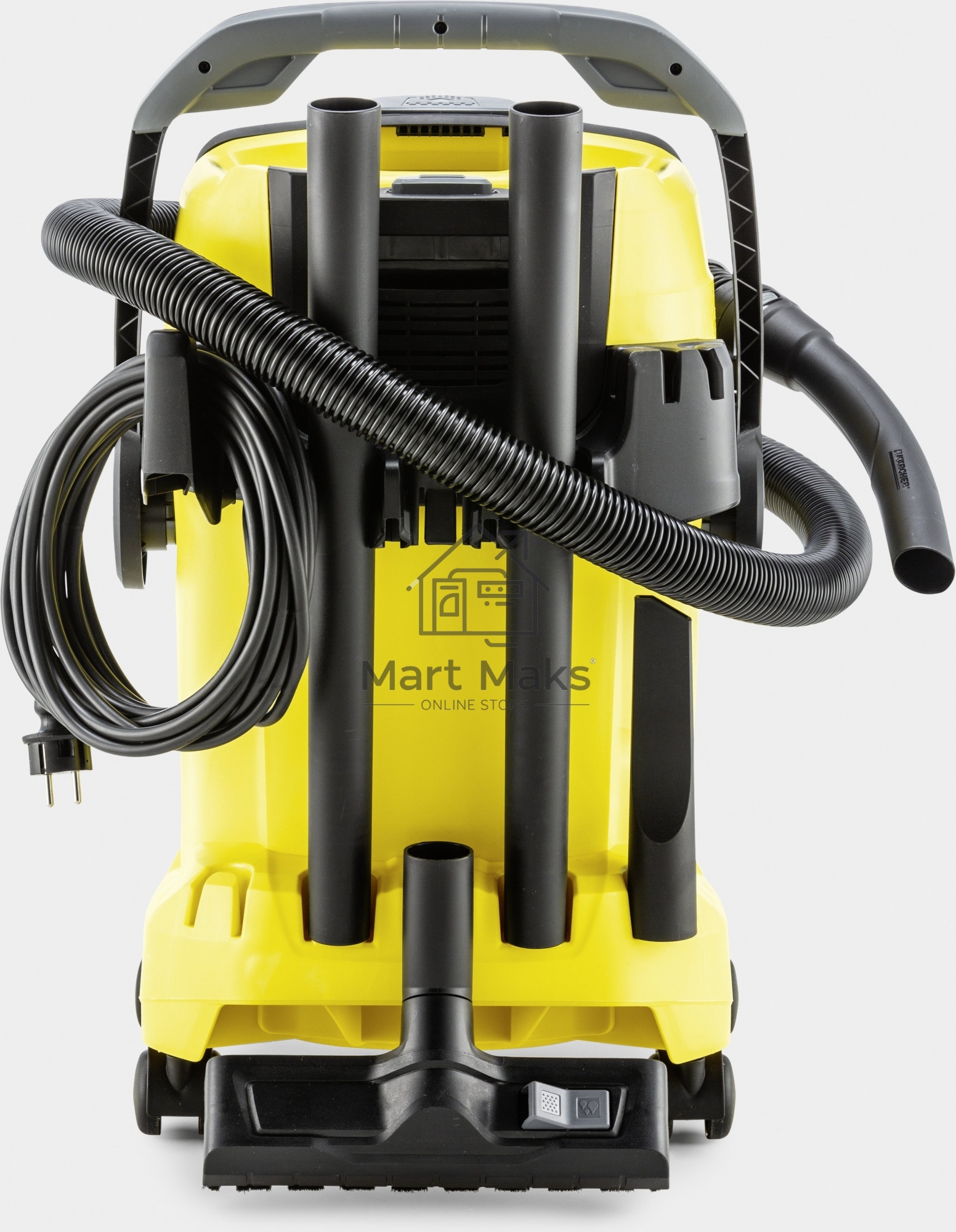 Строительный пылесос Karcher WD 5 V-25/5/22 желтый, 1100 Вт, уборка сухая/сбор воды, пылесборник мешок/контейнер, 25 л