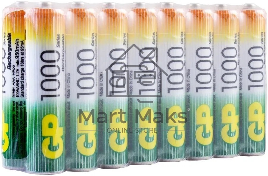 Аккумулятор GP 100AAAHC AAA NiMH 1000mAh (16шт)