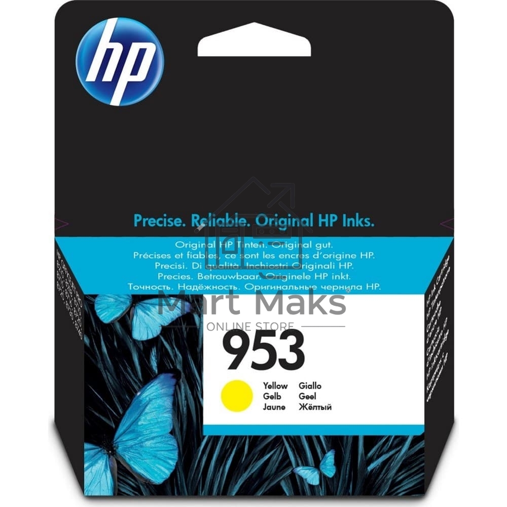 Картридж струйный HP 953 F6U14AE желтый для HP OJP 8710/8715/8720/8730/8210/8725 (700стр.)