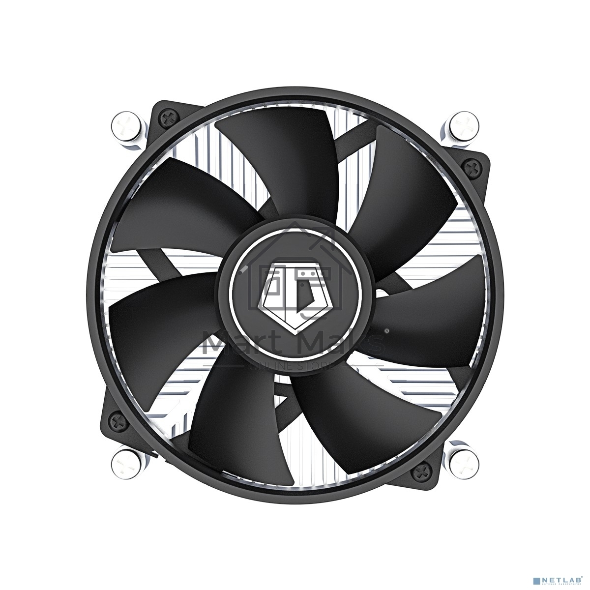 Кулер ID-COOLING DK-19 PWM серебристый/черный 92мм алюминий 2200rpm 26db 4-pin 95W 55мм