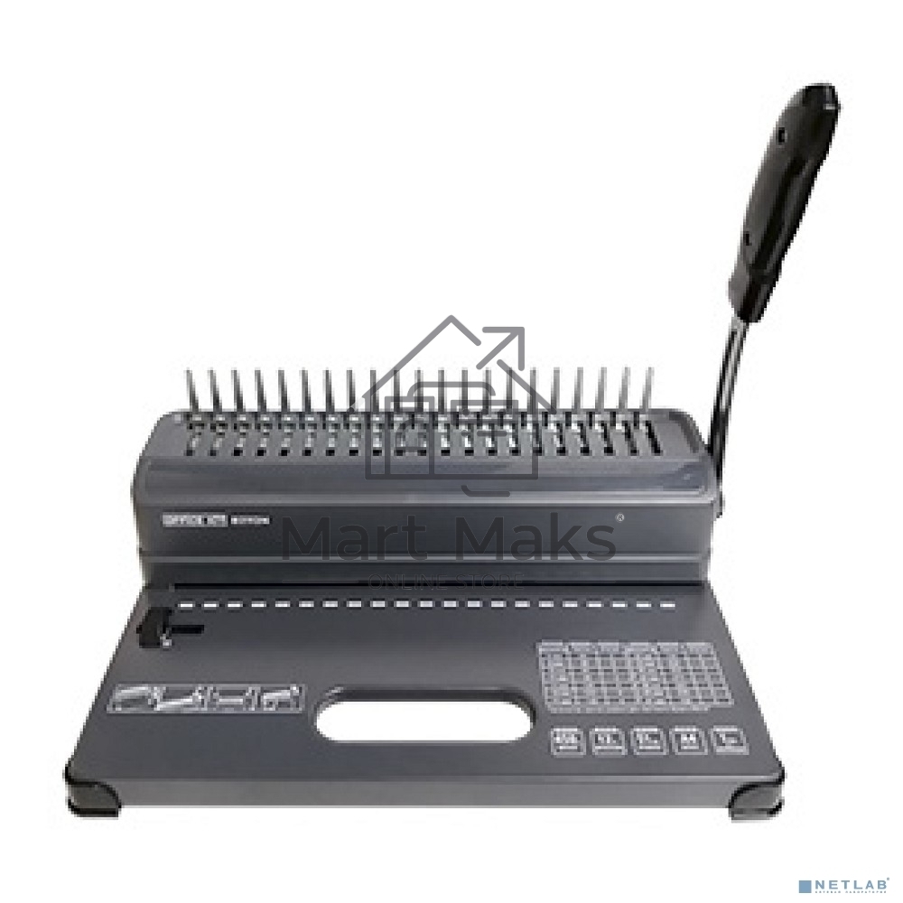 Переплетчик Office Kit B2112N A4/перф.12л.сшив/макс.450л./пластик.пруж. (4.5-51мм)