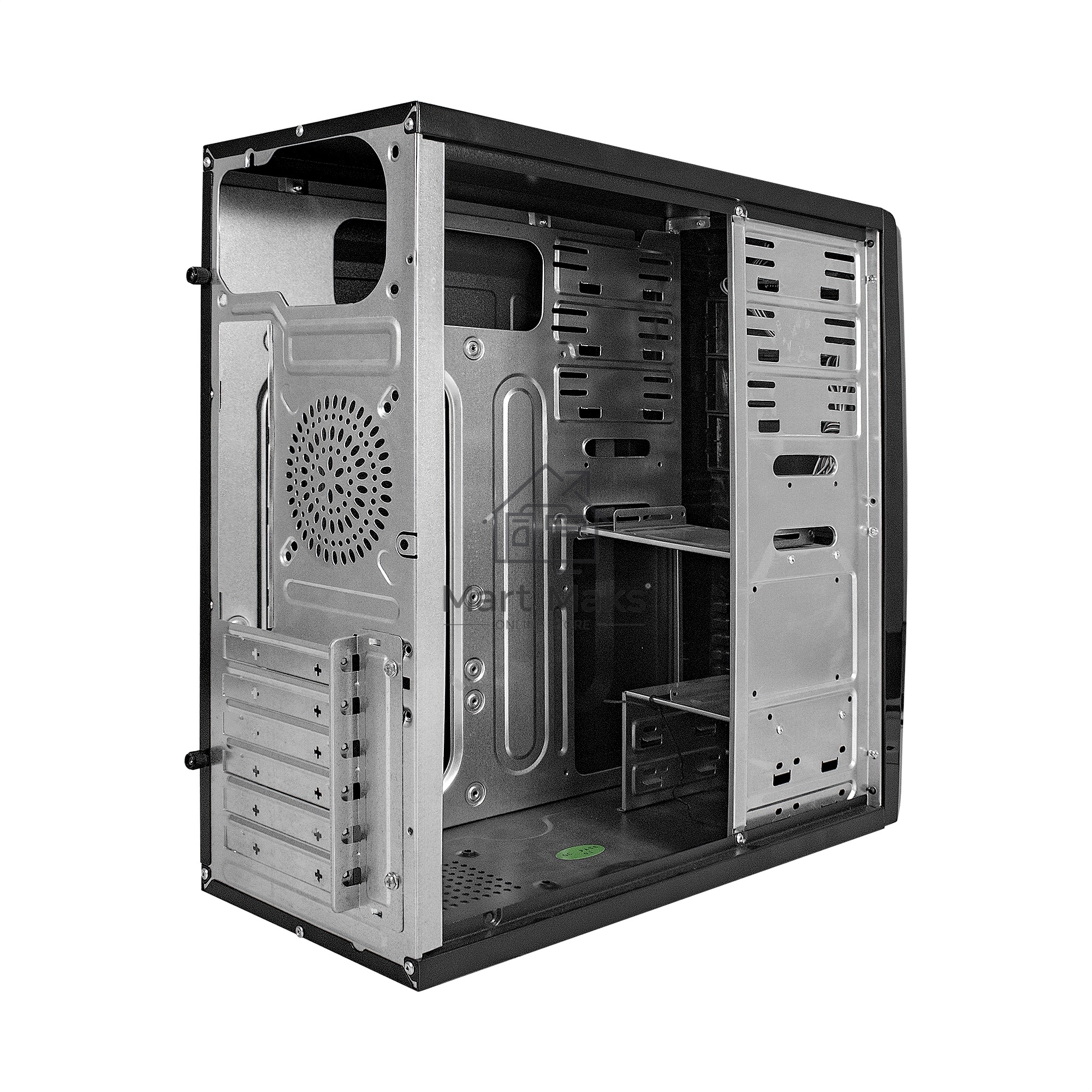 Компьютерный корпус Miditower Exegate CP-604 Black, ATX, <без БП>, 2*USB, Audio