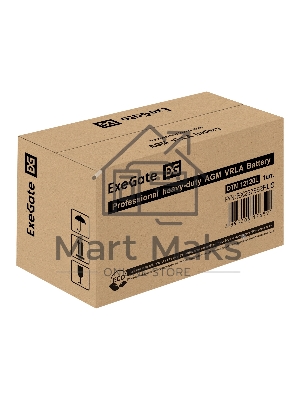 Аккумуляторная батарея ExeGate DTM 12120L (12V 120Ah, болт М8)