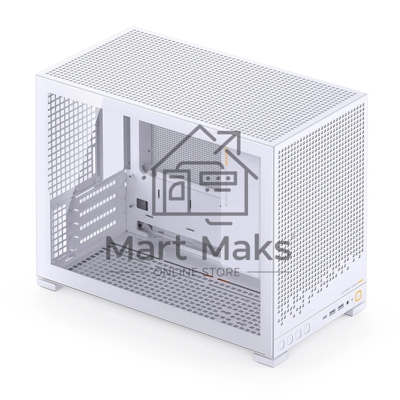 Корпус без блока питания Case JONSBO D32 PRO, Mini-Tower, TG, no fan, 2xUSB-A 3.2 + 1xUSB-C 3.2, mATX, mDTX, mITX White
